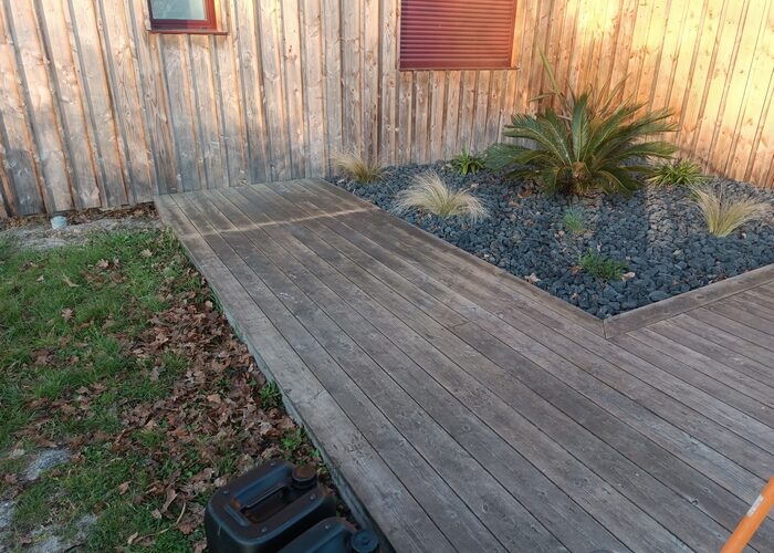 Entretien nettoyage terrasse bois saturateur Andernos les bains 1