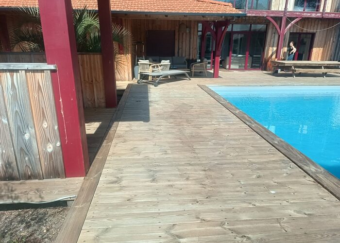 Entretien nettoyage terrasse bois saturateur Andernos les bains 12