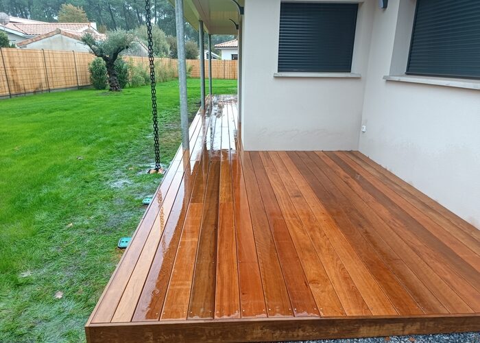 Terrasse bois exotique Itauba à Taussat les bains 10