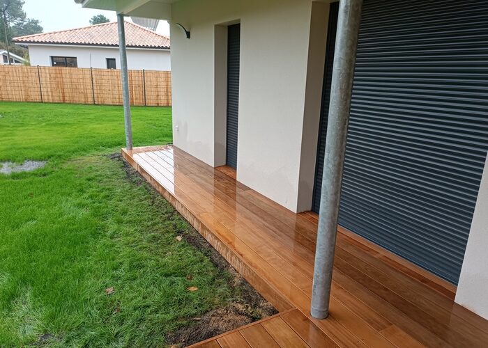 Terrasse bois exotique Itauba à Taussat les bains 3