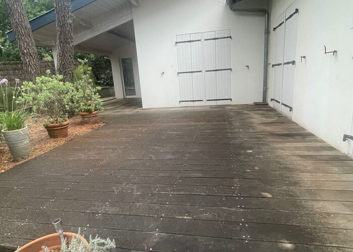 Entretien nettoyage et saturateur terrasse bois Cap Ferret 1