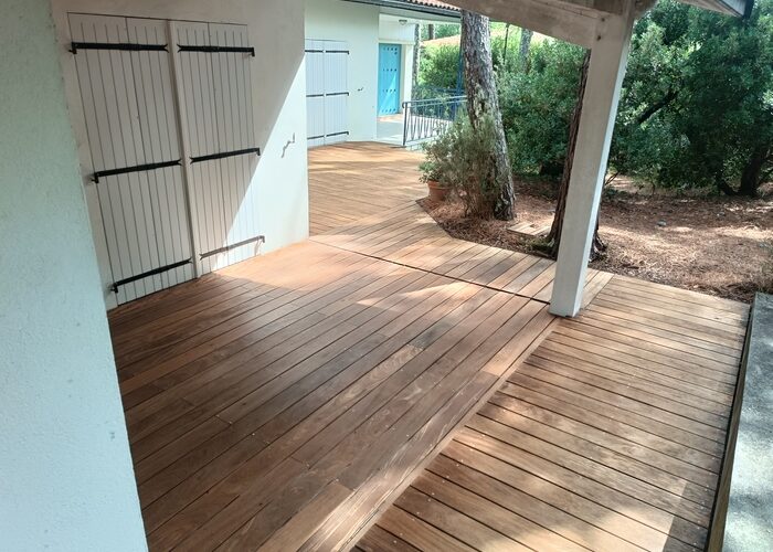 Entretien nettoyage et saturateur terrasse bois Cap Ferret 11