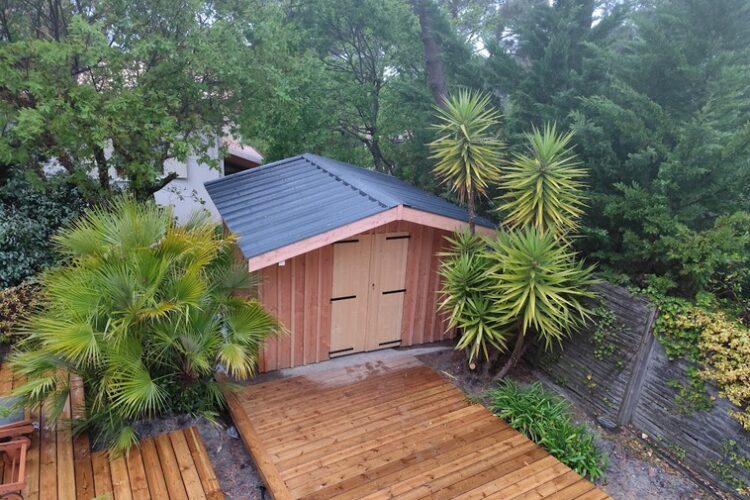 Cabanon de jardin de 3.5 x 3.5 en ossature bois 10