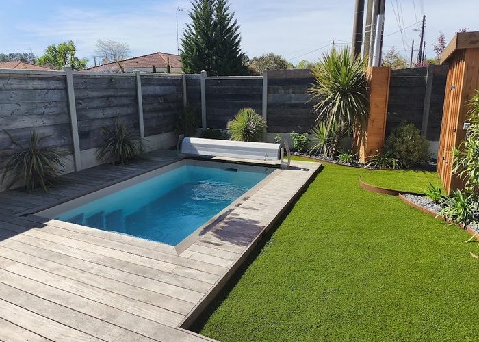 Création piscine traditiionnelle maçonnée de 4x2.5 avec membrane armée à Andernos les bains 16