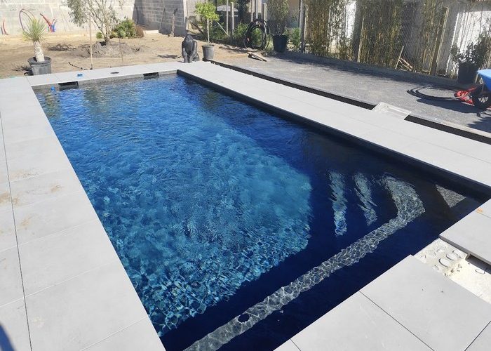 Création piscine traditionnelle maçonnée carrelée de 7.5mx3.5m à Lège Cap Ferret 6