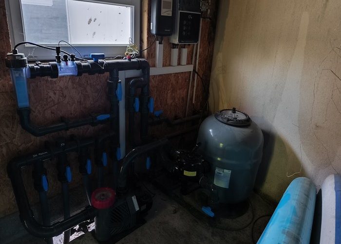 Création piscine traditionnelle maçonnée de 7.5 x 3.5 membrane armée à Andernos les bains 15