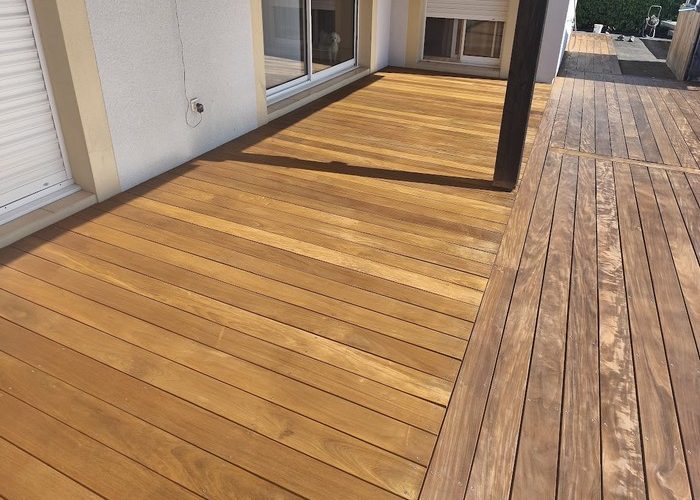 Entretien terrasse bois Andernos nettoyage et saturateur 7