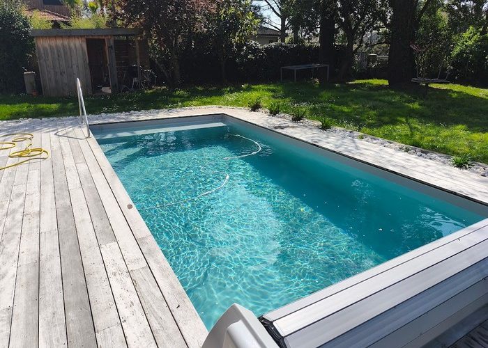 Pose membrane armée Delifol piscine de 7.5 x 3.5 à Andernos les bains 8