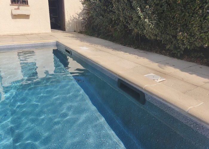 Rénovation piscine pose d'une membrane armée Delifol decor à Andernos les bains 13