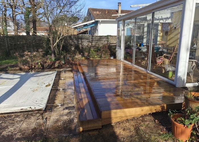 Rénovation terrasse bois exotique à Andernos les bains 6